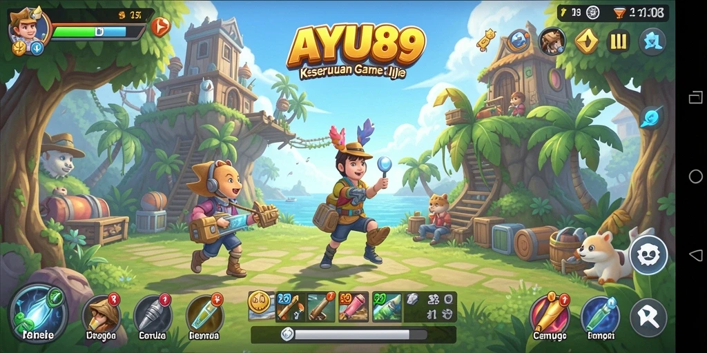 Tampilan gameplay AYU89 yang seru dan menyenangkan.