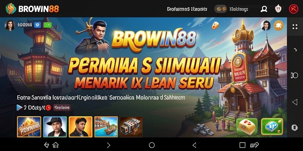 Tampilan gameplay BROWIN88 dengan grafis memukau dan fitur interaktif.