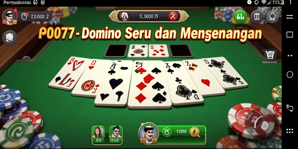 Tangkapan layar utama C0077 menampilkan gameplay Domino yang menarik dan mendebarkan.