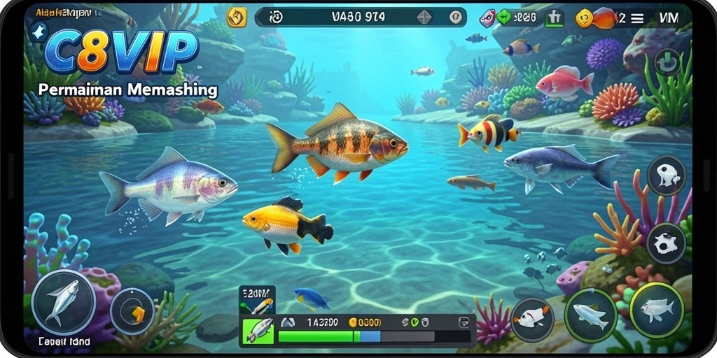Tangkapan ikan yang menakjubkan dalam C8VIP, sangat menghibur.