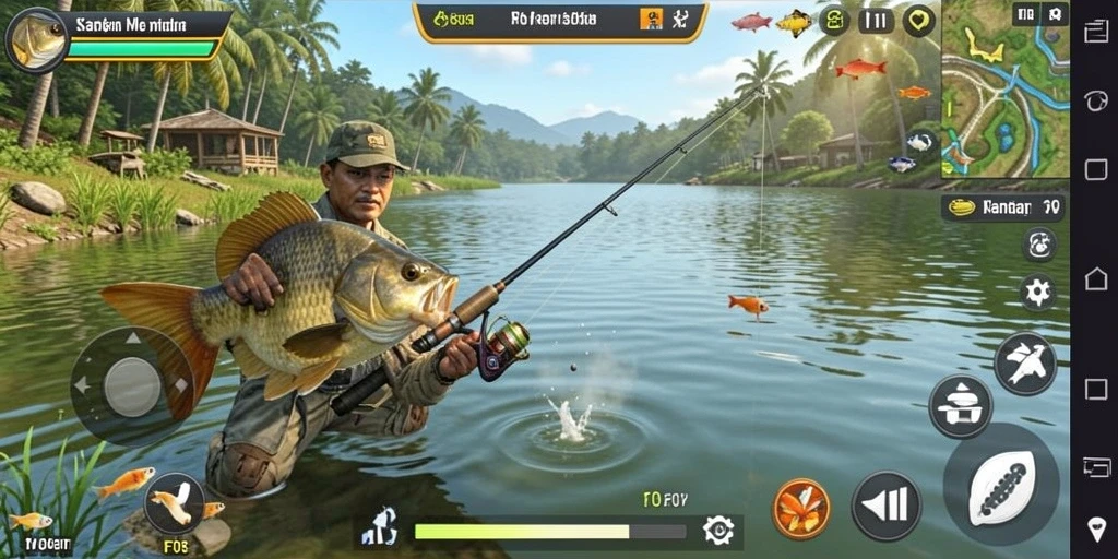 Gameplay seru memancing berbagai jenis ikan di F08.