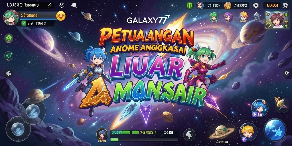 Tampilan gameplay menarik dari GALAXY77 di dunia Anime.