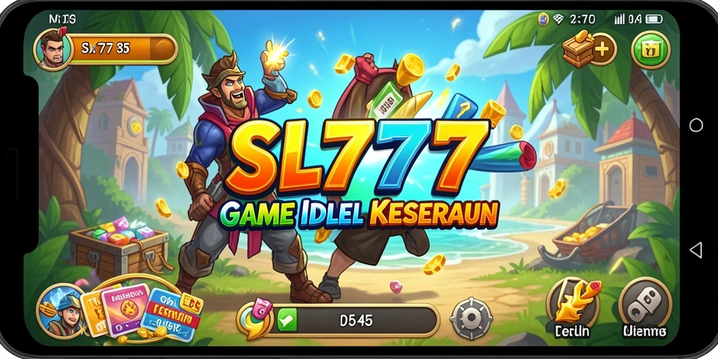 Screenshot gameplay SL777 menampilkan karakter yang sedang mengumpulkan sumber daya.