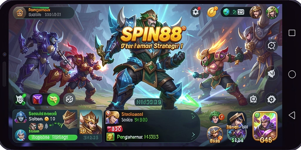 Tampilan gameplay SPIN88 yang memukau dan penuh strategi.