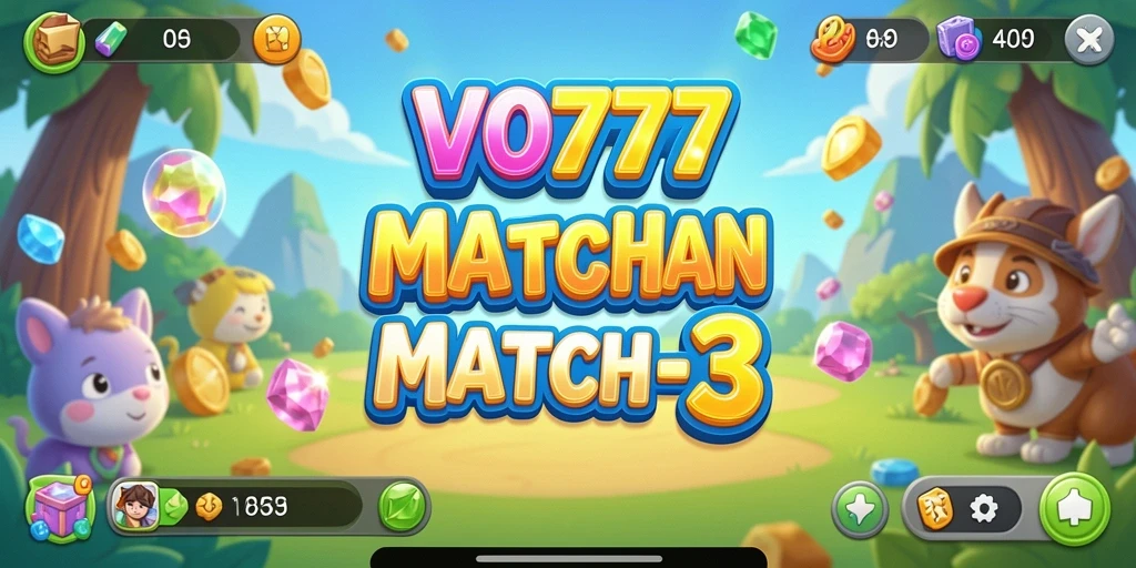 Tampilan gameplay seru dan berwarna-warni dari VO777.